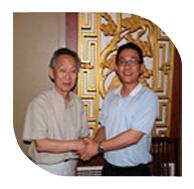 2011年8月22日，我司韋總經(jīng)理在北京拜會(huì)中國(guó)建筑材料科學(xué)研究院院長(zhǎng)金宗哲教授
